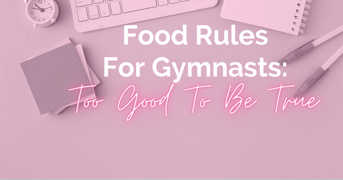 Food Rules for Gymnasts