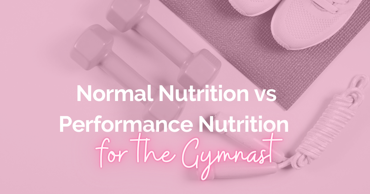 Normal Nutrition vs Performance Nutrition