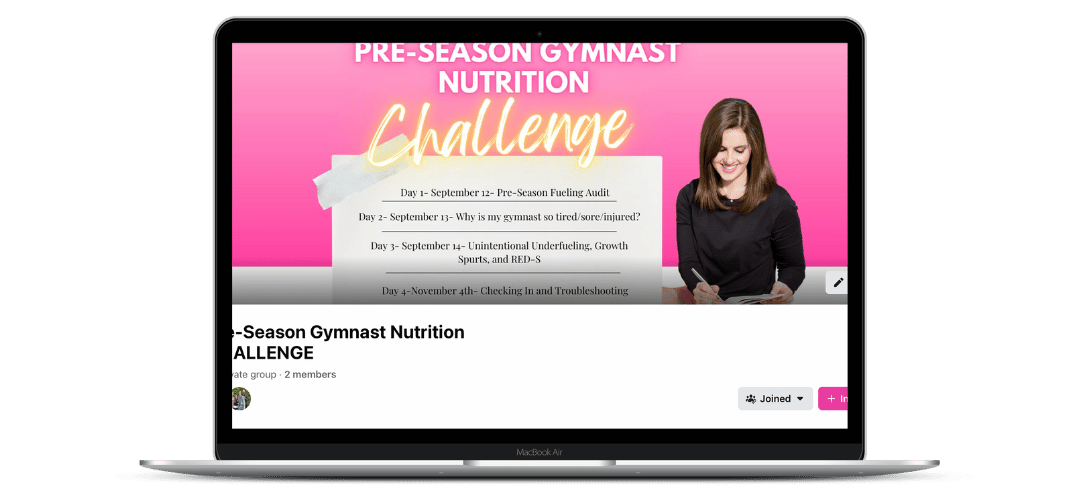 Pre-Season Gymnast Nutrition Challenge