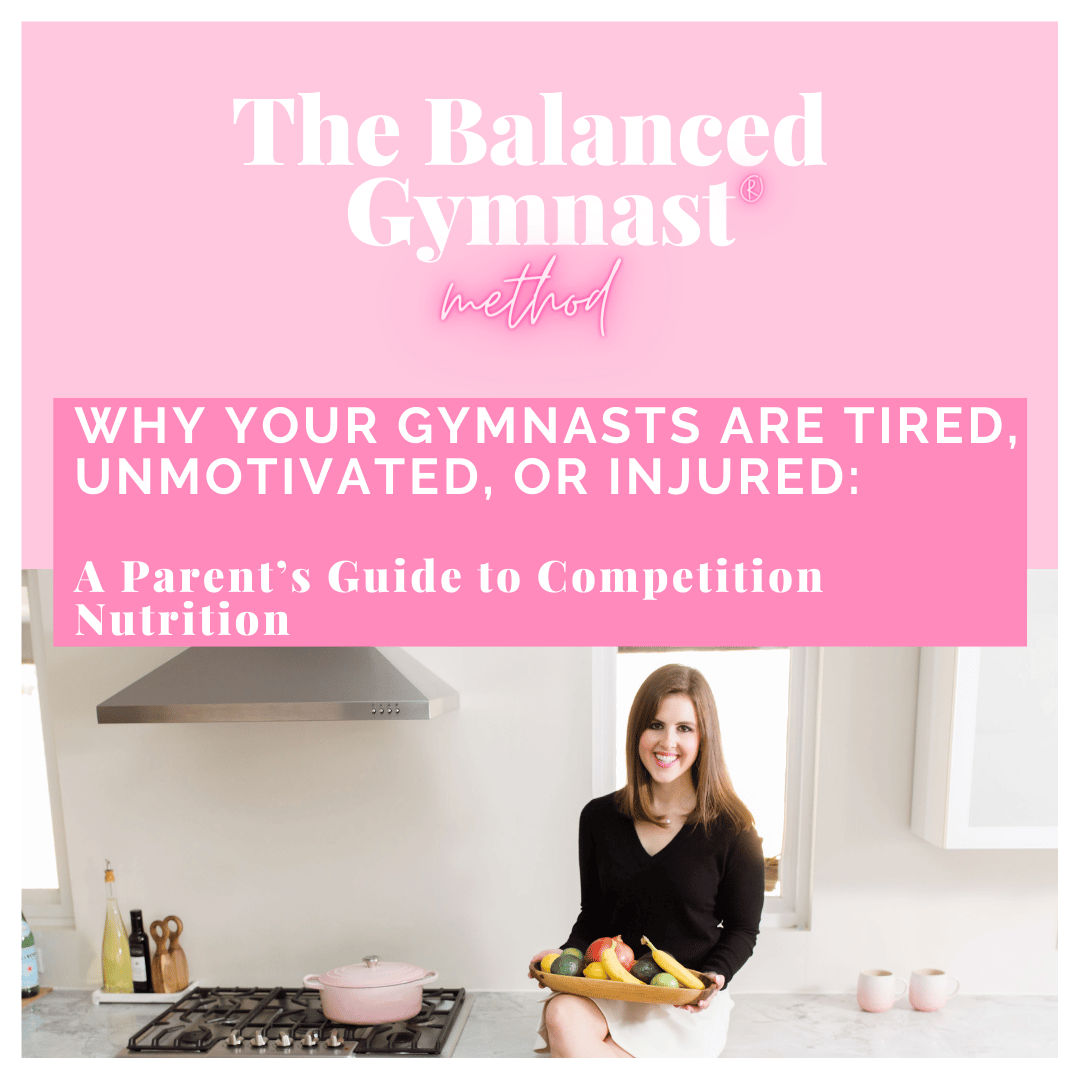 competitive gymnast snack cheat sheet