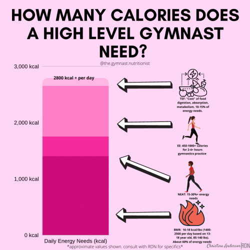 gymnast calorie needs